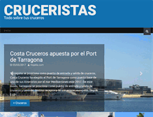 Tablet Screenshot of cruceristas.com